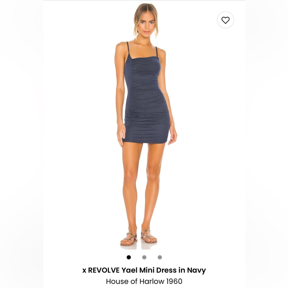 House of Harlow Yael navy mini dress